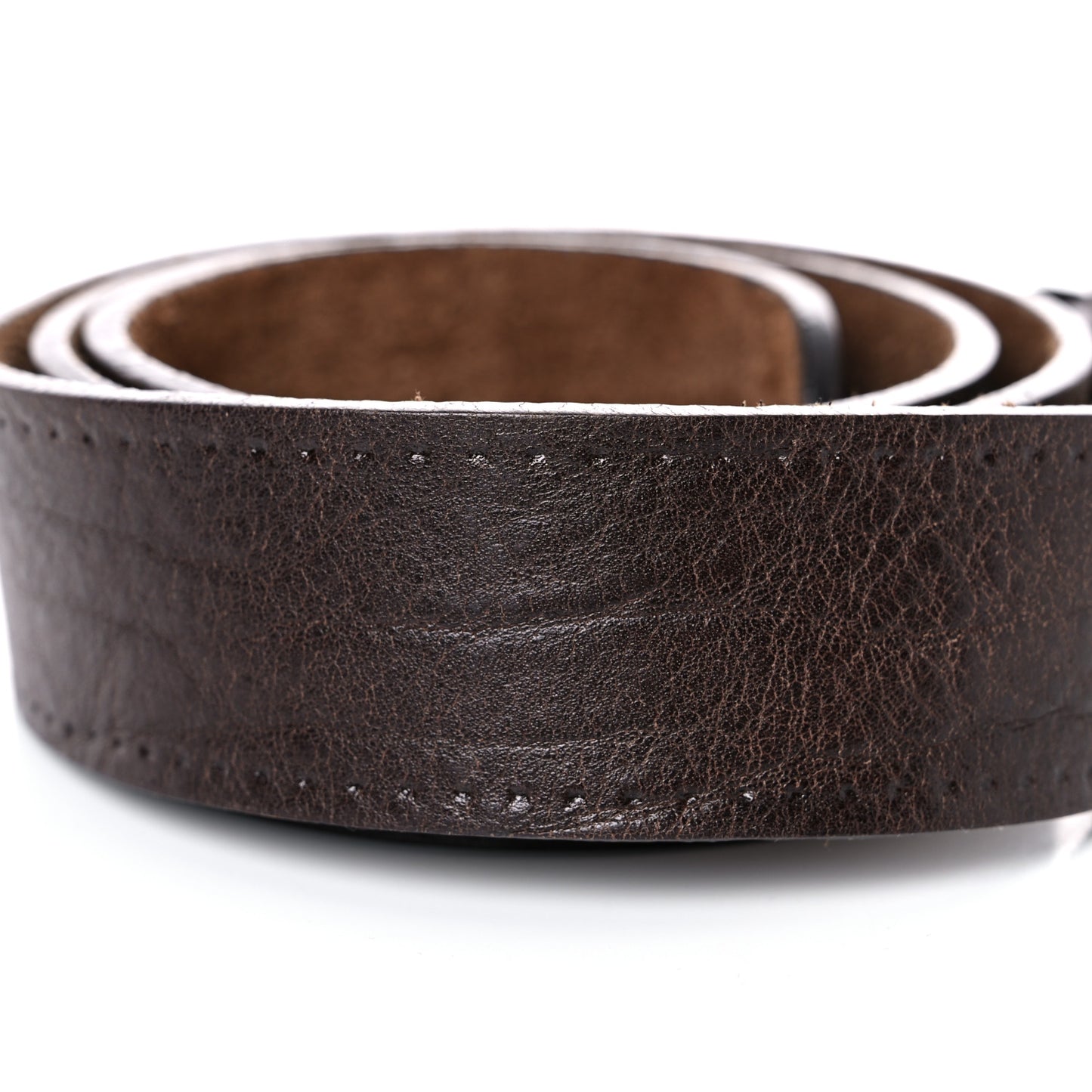Faded Calfskin Double G Belt 100 40 Brown