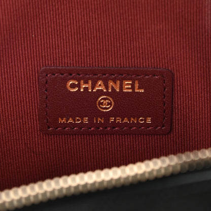 Chanel Lambskin Quilted CC In Love Heart Clutch With Chain Black 6 of 11