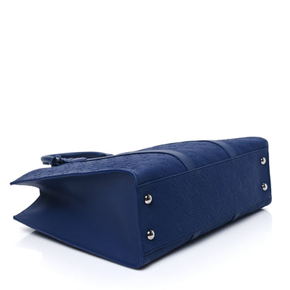 Louis Vuitton Taurillon Monogram Sac Plat 24H Sapphire 4 of 12