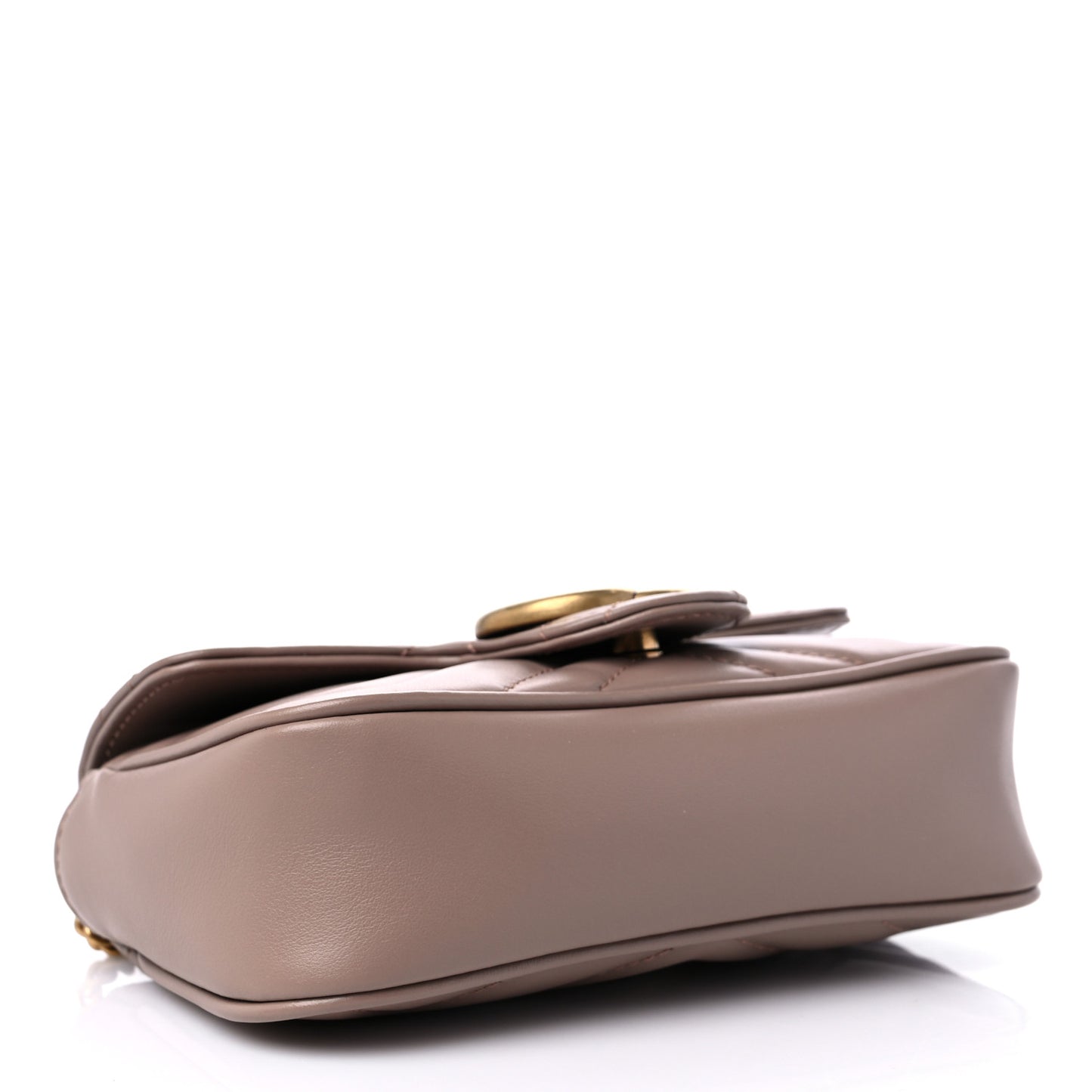 Calfskin Matelasse Super Mini GG Marmont Shoulder Bag Porcelain Rose