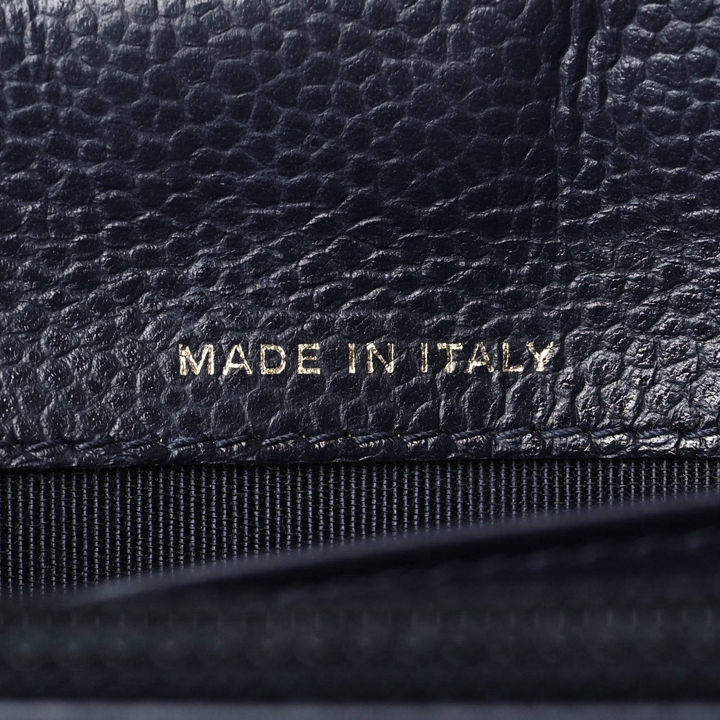 Caviar Quilted Large Gusset Flap Wallet Navy
