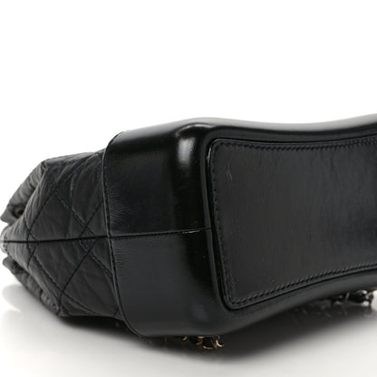 Chanel Aged Calfskin Quilted Small Gabrielle Backpack Black 8 of 10