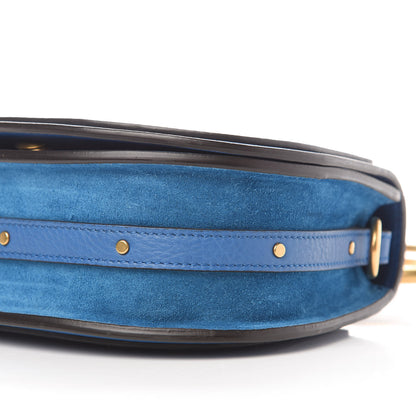 Chloe Calfskin Suede Small Nile Bracelet Bag Smoky Blue 5 of 8