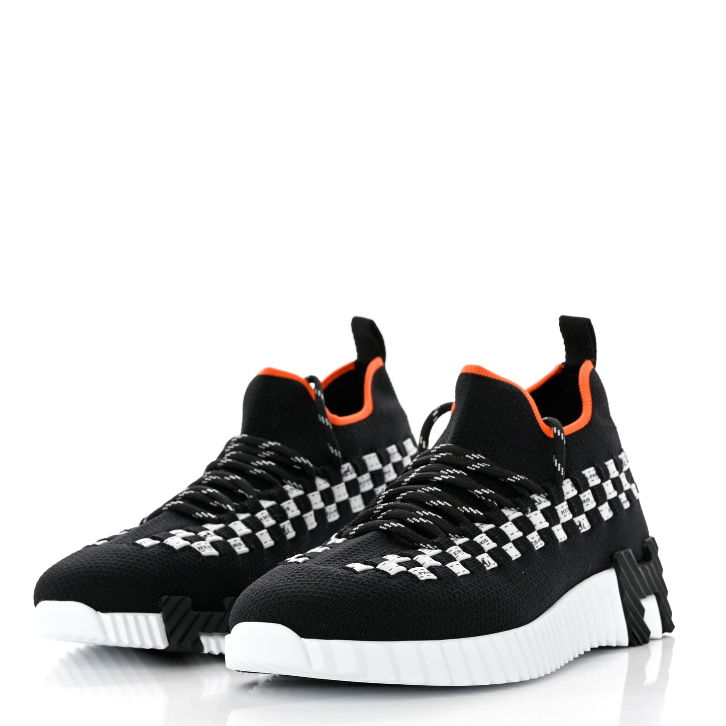 Knit Womens Flex Bolduc Sneakers 35 Black White