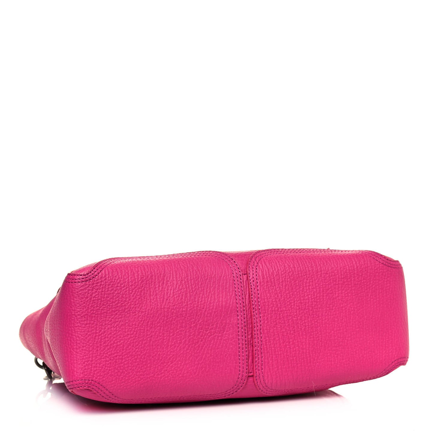Textured Calfskin Medium Pashli Satchel Bright Fuchsia