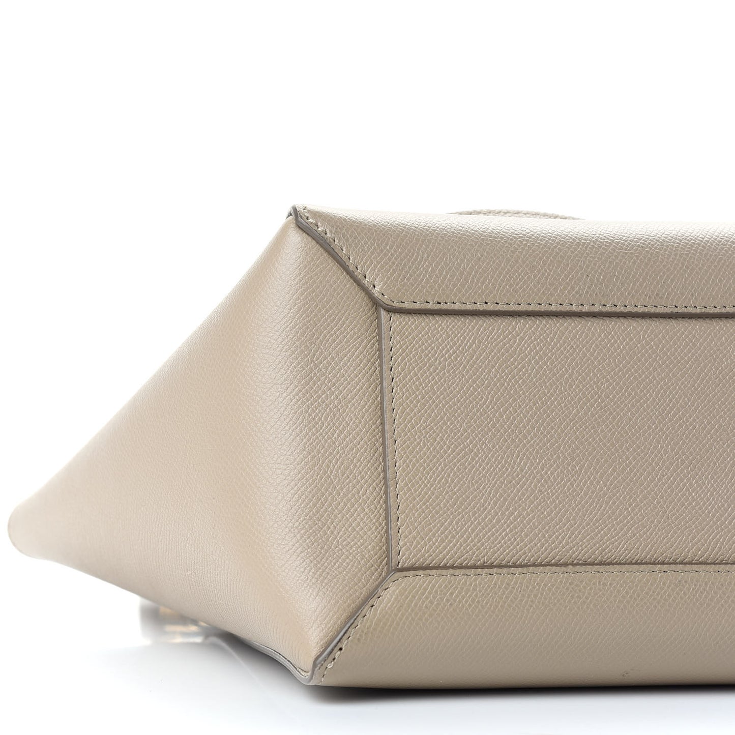 Grained Calfskin Micro Belt Bag Light Taupe