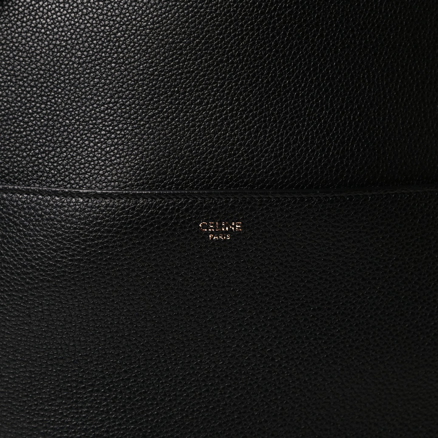 Soft Grained Calfskin Sangle Bucket Bag Black