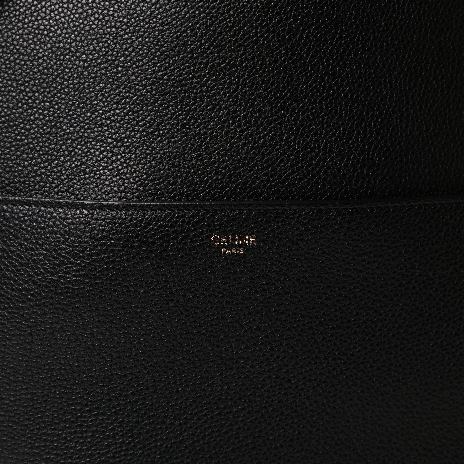 Celine Soft Grained Calfskin Sangle Bucket Bag Black 10 of 11