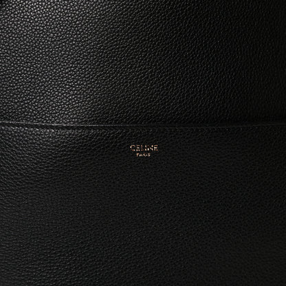 Celine Soft Grained Calfskin Sangle Bucket Bag Black 10 of 11