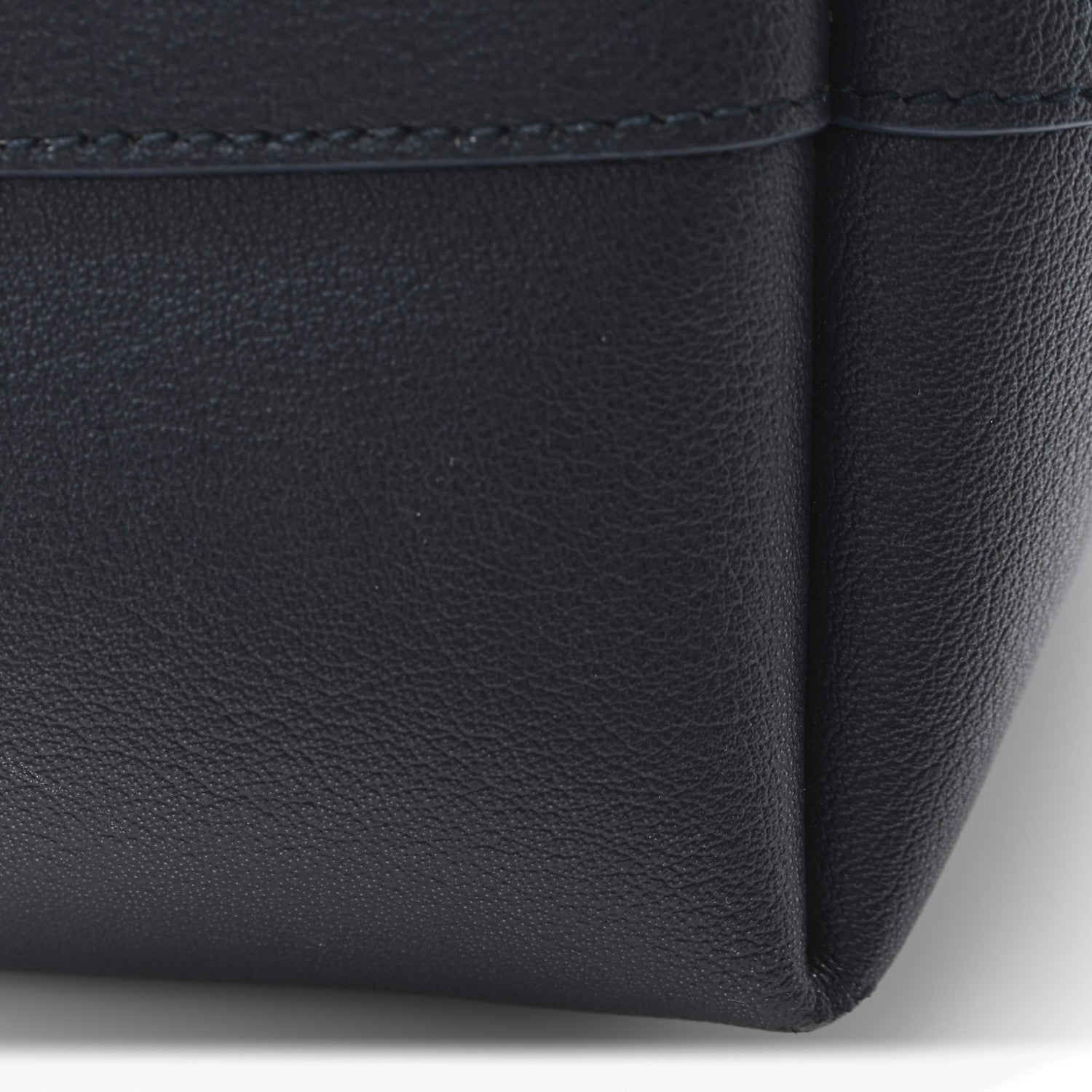 Saint Laurent Calfskin Large Shopping Tote Navy 11 of 13