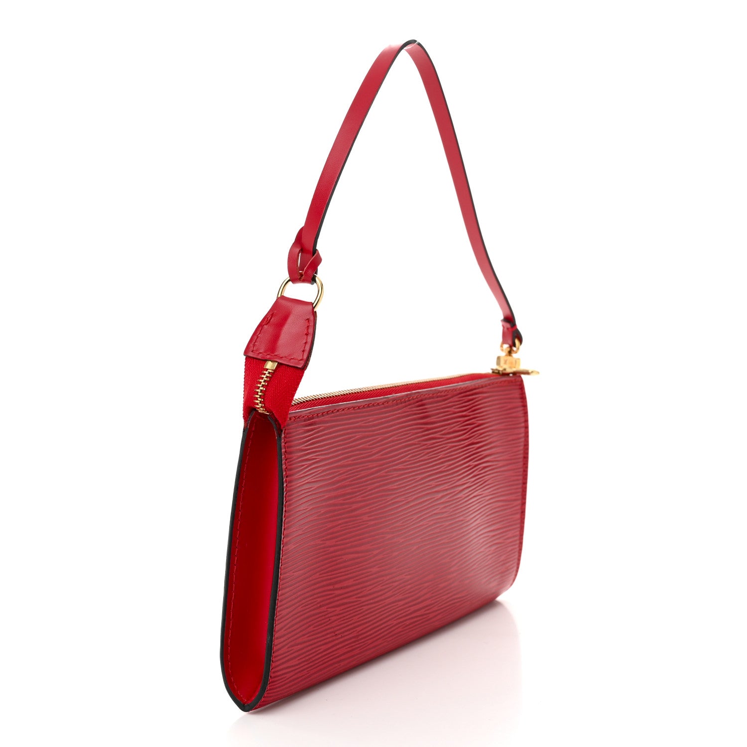 Louis Vuitton Epi Pochette Accessories 24 Castillan Red 3 of 10