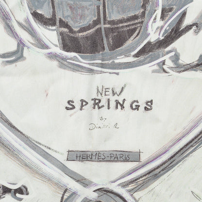 Hermes Silk New Springs Scarf 90 2 of 4