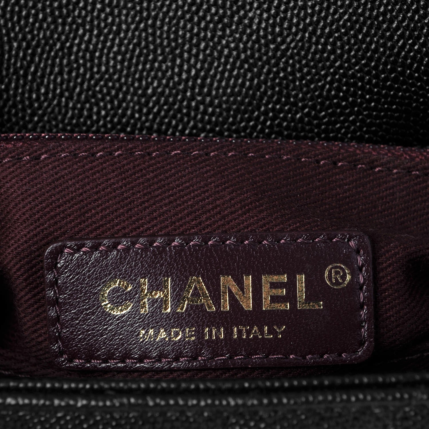 Chanel Caviar Chevron Quilted Mini Coco Handle Flap Black 5 of 8