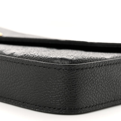 Louis Vuitton Empreinte Pochette Felicie Chain Wallet Black 10 of 11