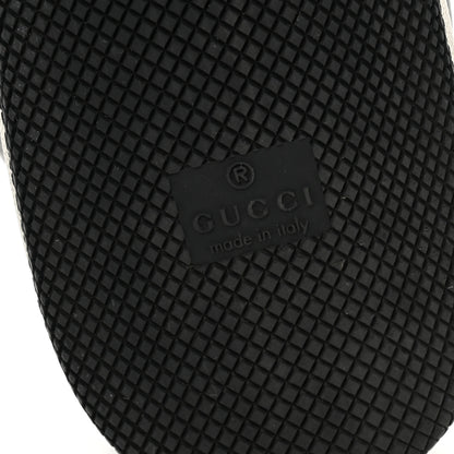 Gucci GG Supereme Monogram Miro Soft Calfskin Web Mens Screener Sneakers 9 Black Grey Sky 7 of 10