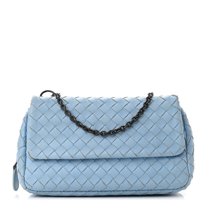Bottega Veneta Nappa Intrecciato Small Chain Crossbody Ciel 1 of 9