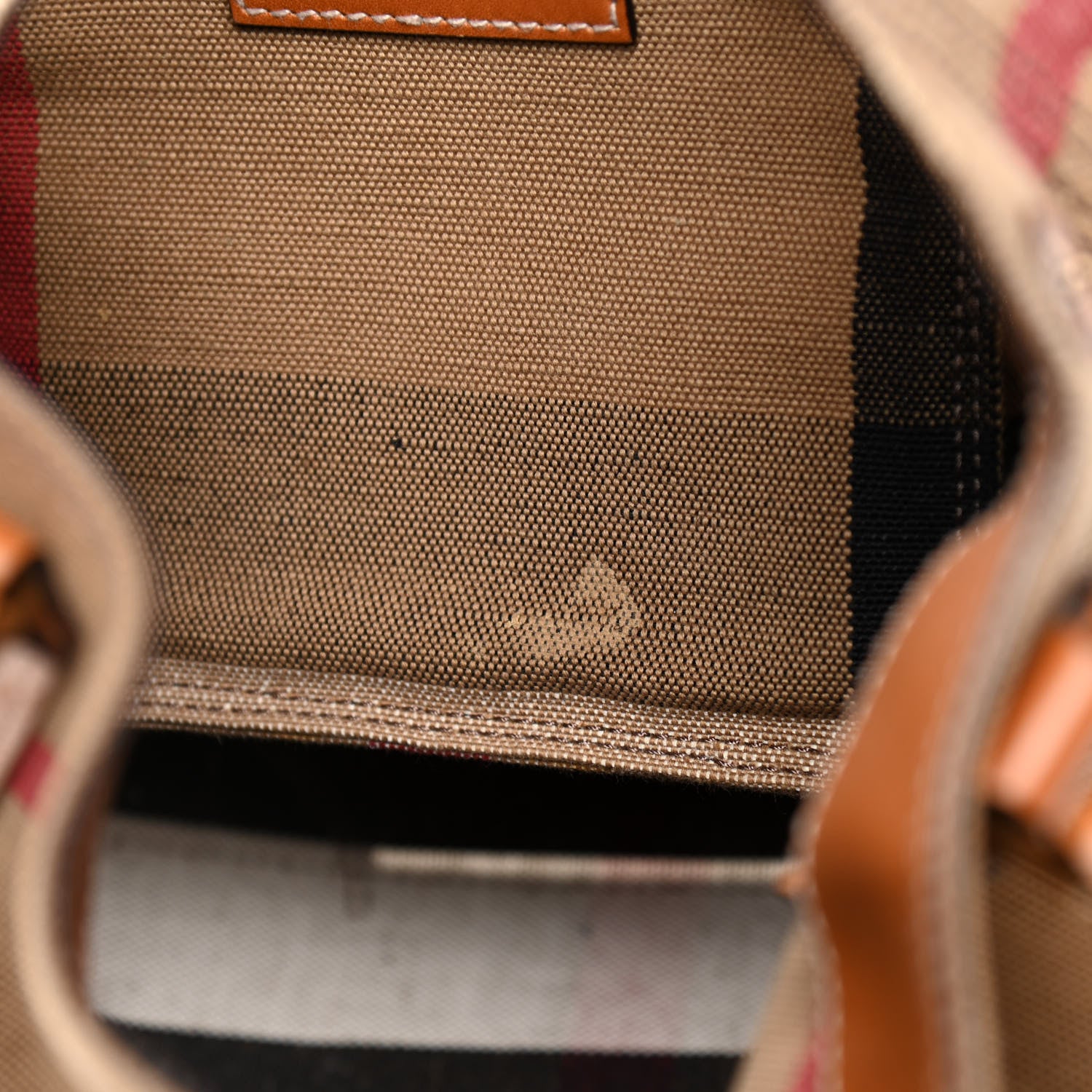 Burberry Canvas Mega Check Medium Maidstone Saddle Brown 9 of 10