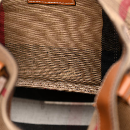 Burberry Canvas Mega Check Medium Maidstone Saddle Brown 9 of 10