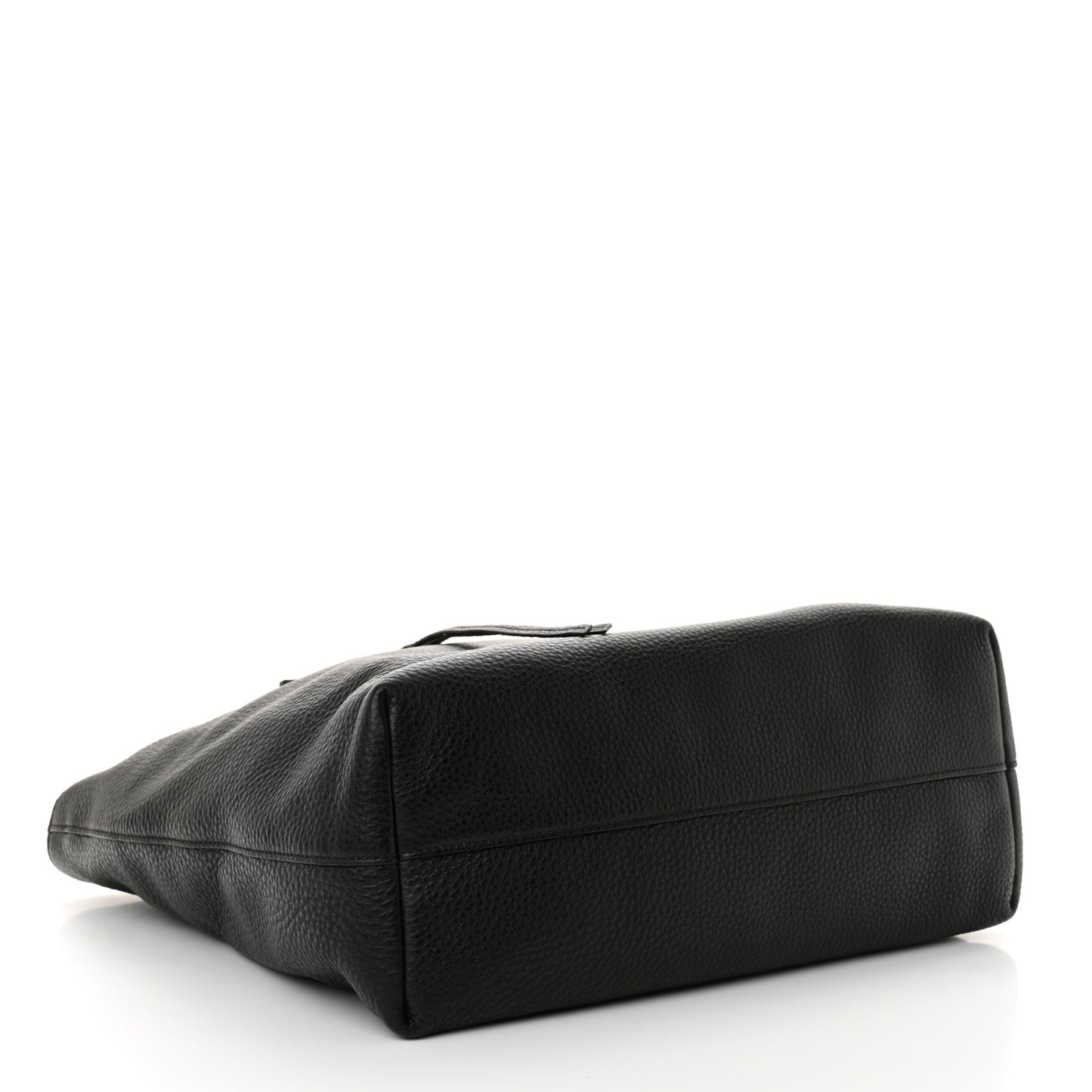 Vitello Daino Shopping Tote Black