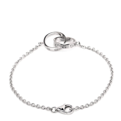 Cartier 18K White Gold Interlocking LOVE Bracelet 6 of 10