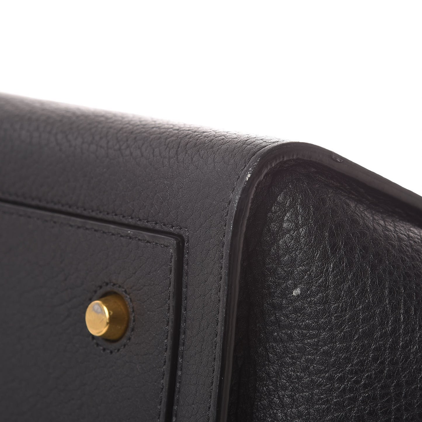 Crisped Calfskin Medium Tie Knot Tote Black