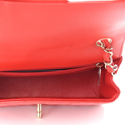 Chanel Patent Calfskin Quilted Mini Rectangular Flap Red 5 of 9