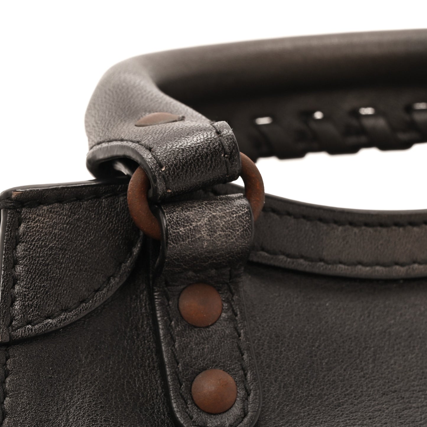 Used Calfskin Black Hardware Mini Neo Classic City Black
