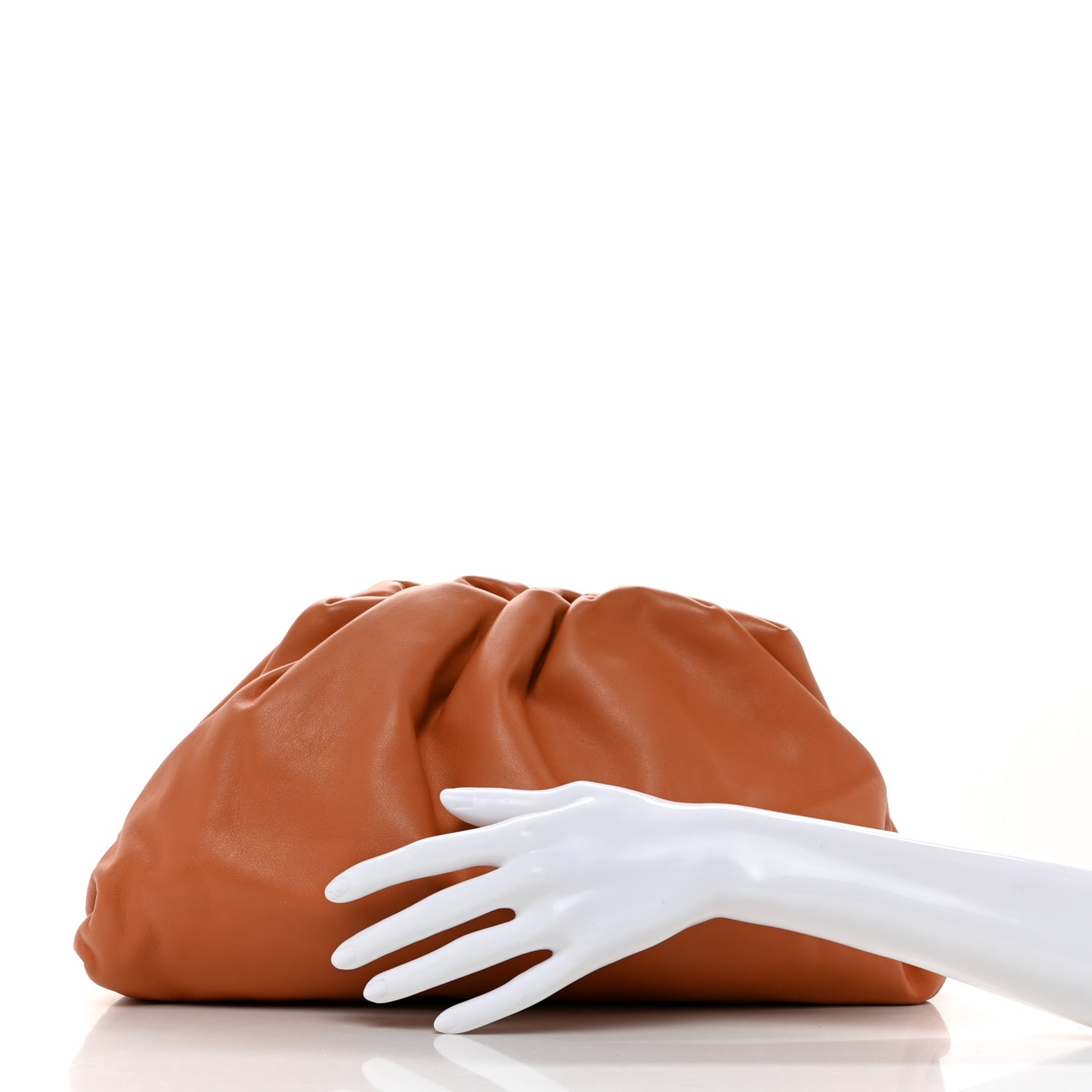 Smooth Butter Calf The Pouch Oversized Clutch Clay