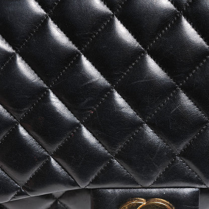 Chanel Lambskin Quilted Jumbo Single Flap Black 10 of 10