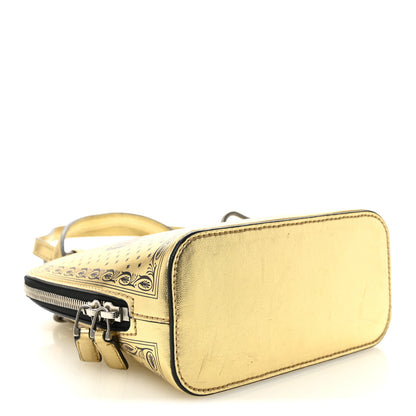 Gucci X SEGA Calfskin GUCCY Stars Mini Dome Shoulder Bag Gold 4 of 11