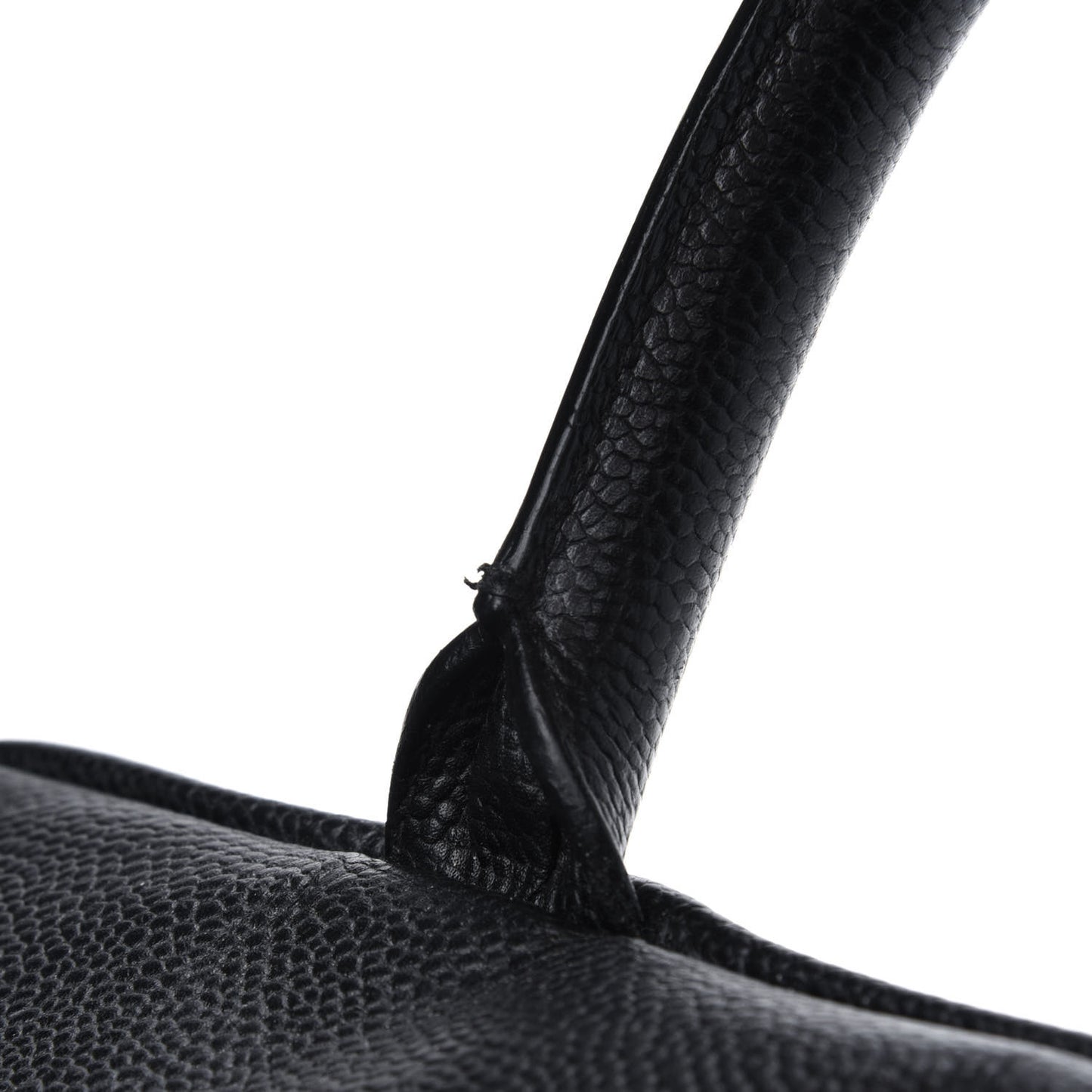 Caviar Quilted Large Bowler Black