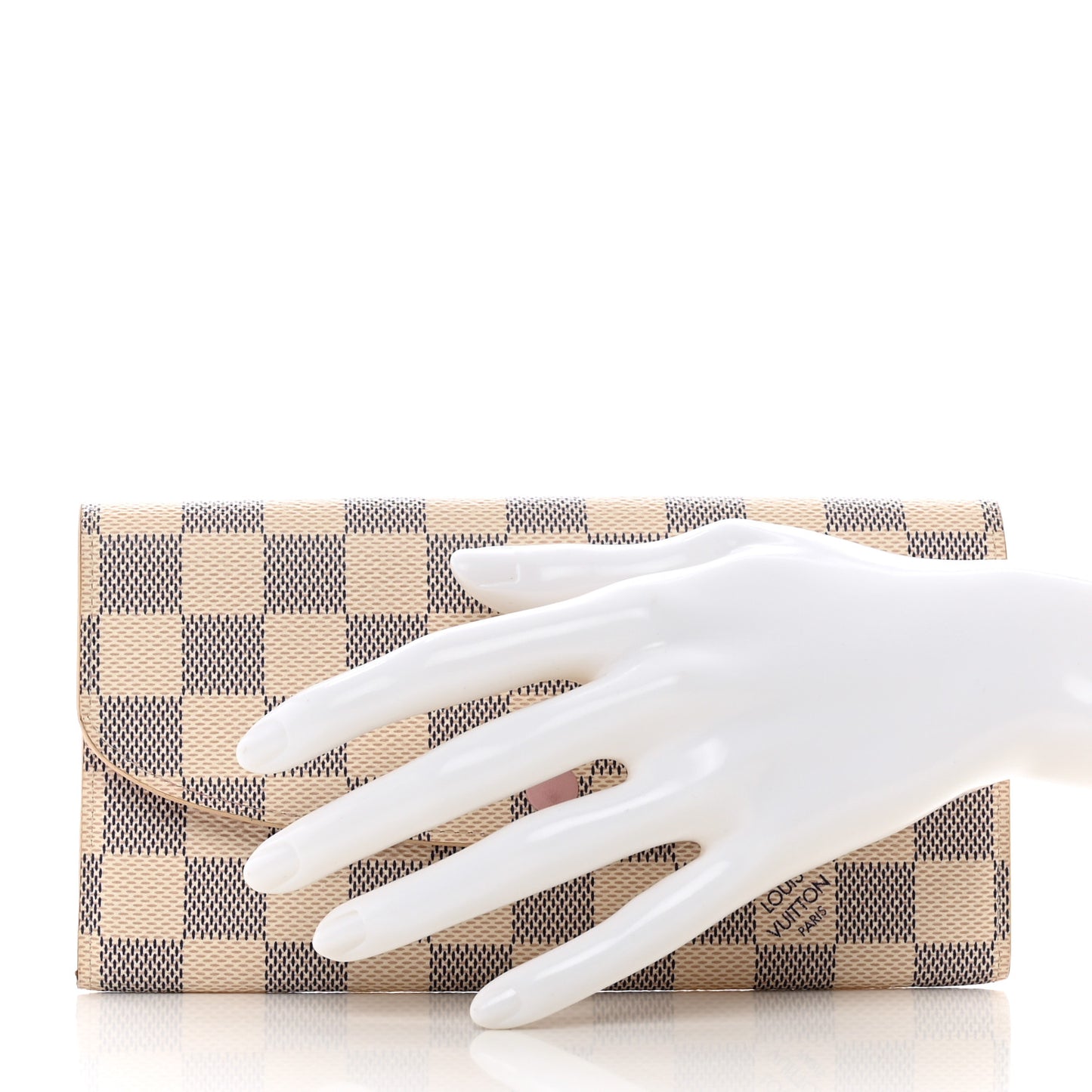 Damier Azur Emilie Wallet Rose Ballerine