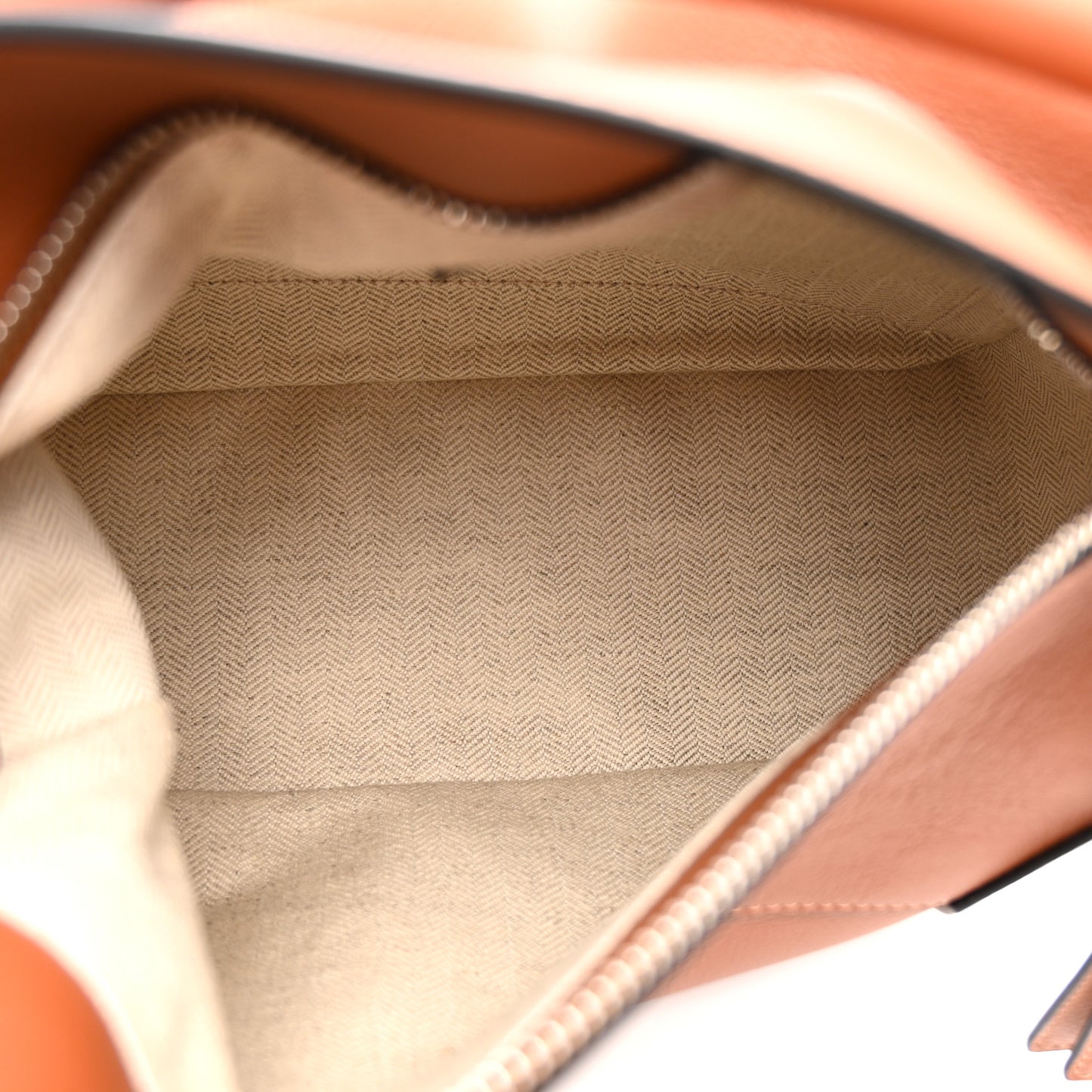 Calfskin Small Puzzle Edge Bag Tan