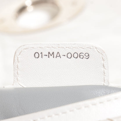 Christian Dior Lambskin Cannage Rendezvous Small Flap White 7 of 9