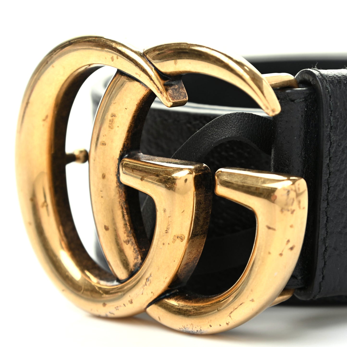 Textured Calfskin Double G 40mm Belt 90 36 Black