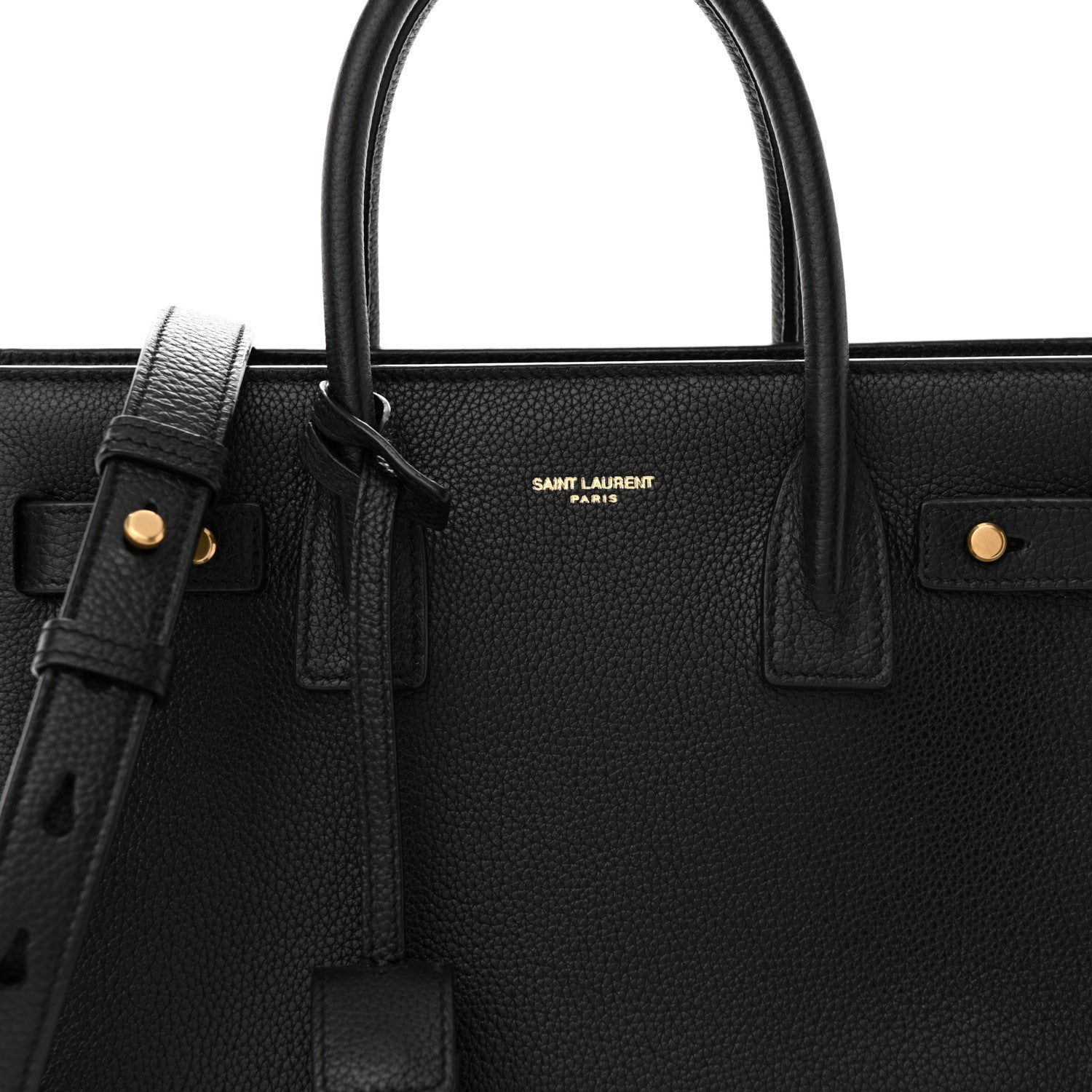 Saint Laurent Grained Calfskin Baby Sac De Jour Souple Black 8 of 10