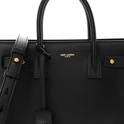Saint Laurent Grained Calfskin Baby Sac De Jour Souple Black 8 of 10