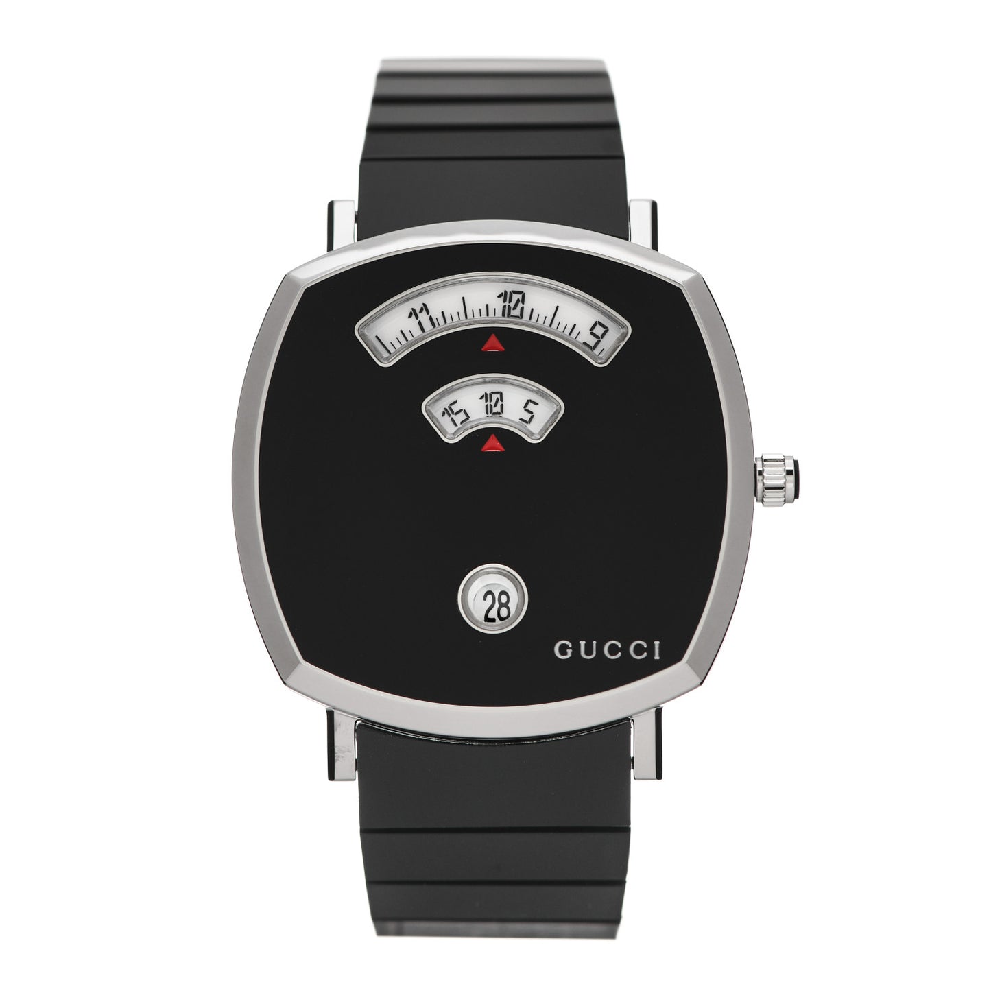 Stainless Steel 38mm Grip Quartz Watch Black