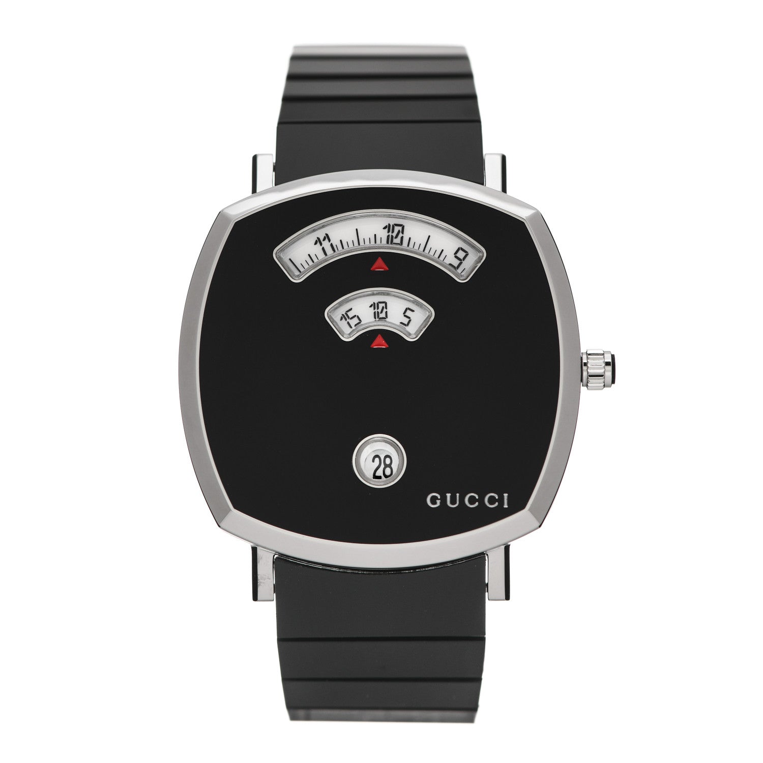 Gucci Stainless Steel 38mm Grip Quartz Watch Black 1 of 5