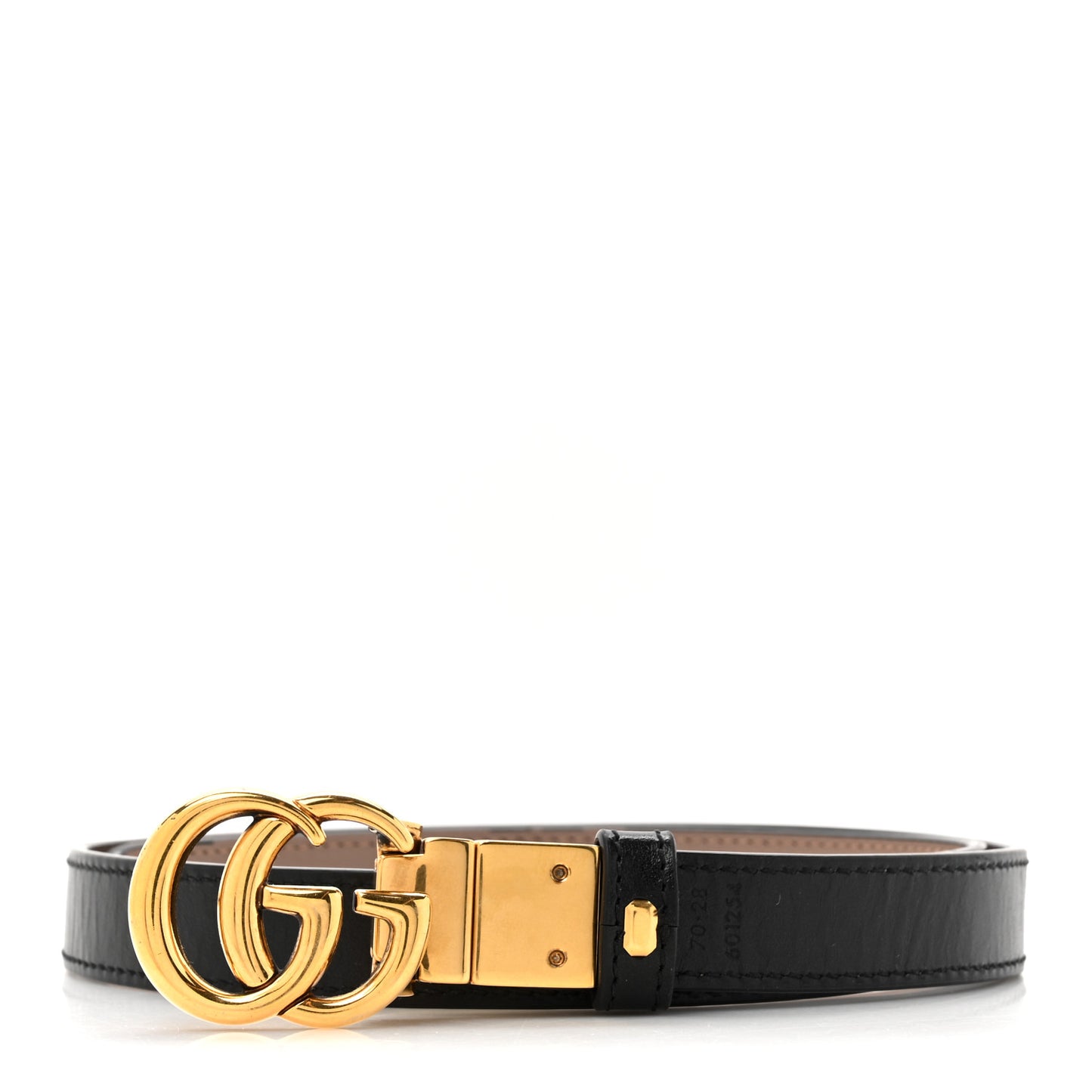 Plutone Calfskin Double G Reversible 20mm Belt 70 28 Porcelain Rose Black