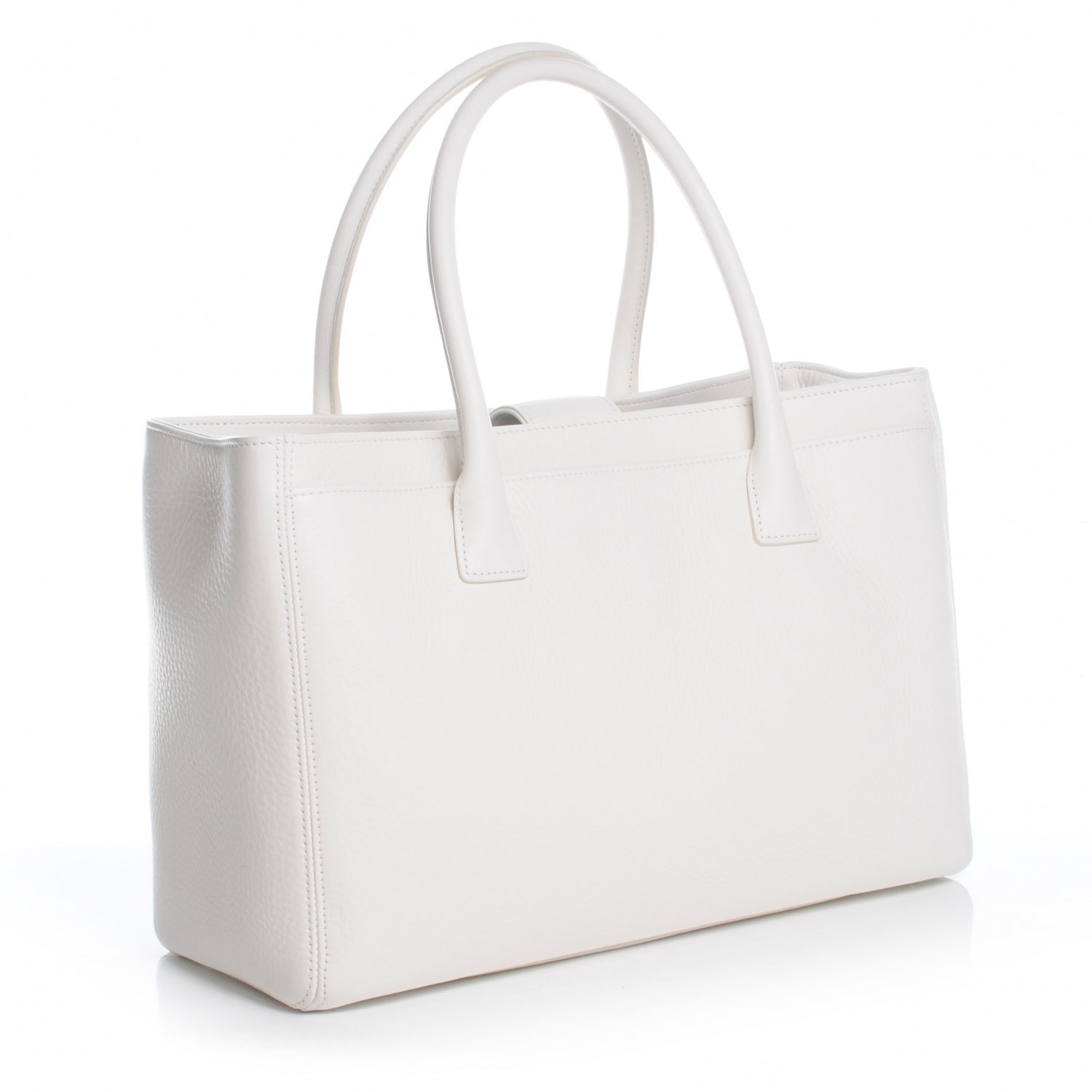 Chanel Deerskin Cerf ExecutiveTote White 3 of 9
