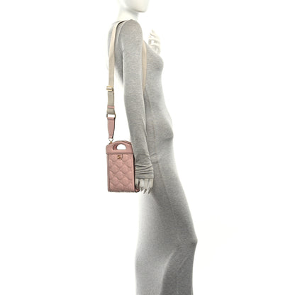 Gucci Calfskin GG Matelasse Mini Top Slip Handle Crossbody Bag Perfect Pink Natural 2 of 10