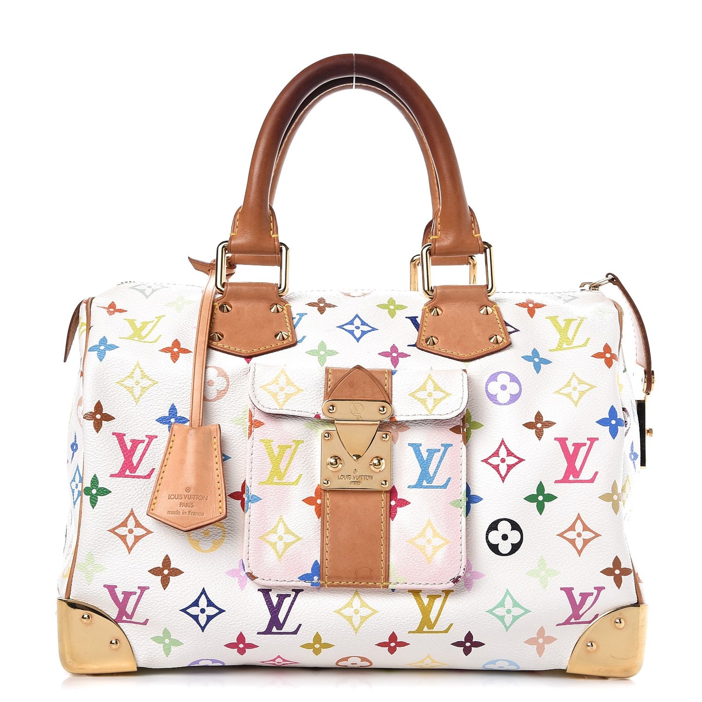 Monogram Multicolor Speedy 30 White