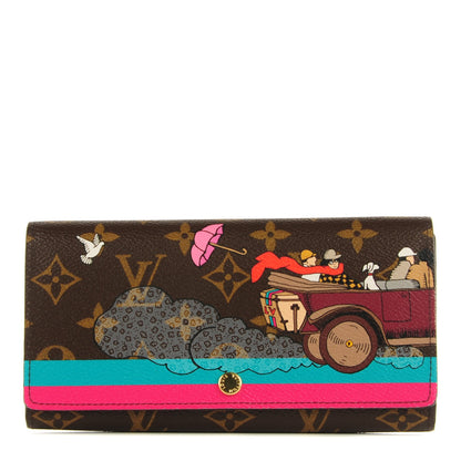 Louis Vuitton Monogram 2015 Christmas Animation Sarah Wallet Hibiscus 1 of 7