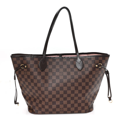 Louis Vuitton Damier Ebene Neo Neverfull MM Rose Ballerine 1 of 13