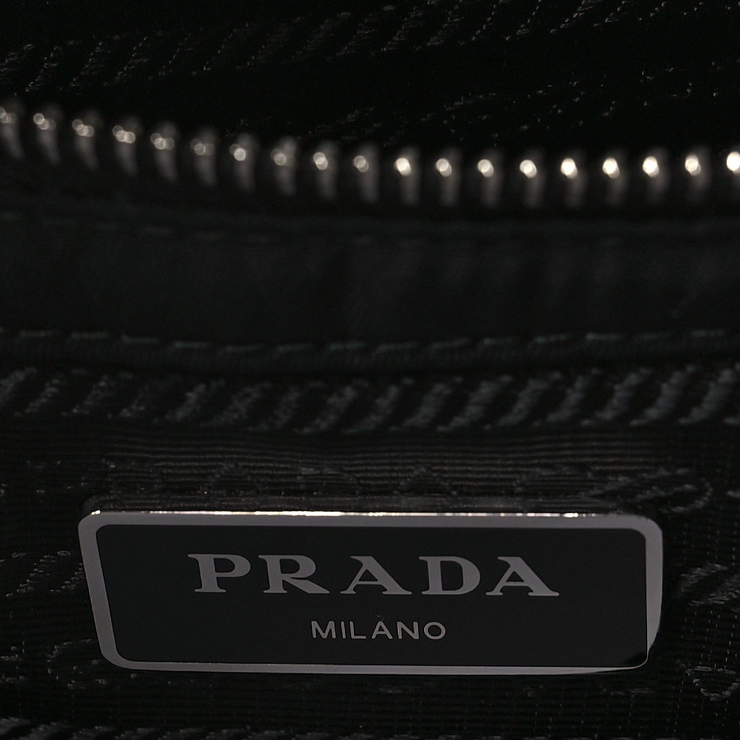 Prada Re-Nylon Nappa Triangle Quilted Padded Double Handled Zip Pocket Tote Black 6 of 9