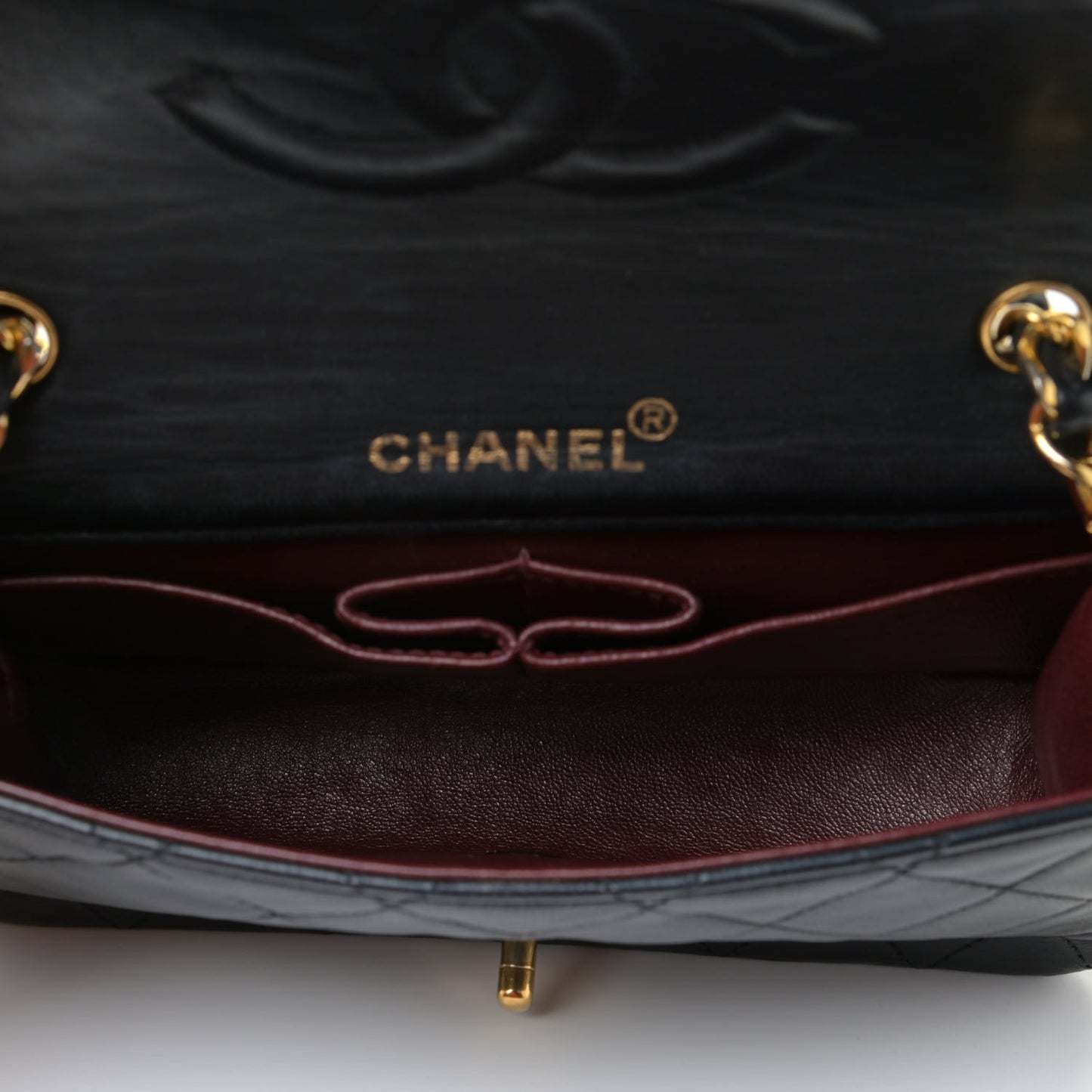 Lambskin Quilted Mini Flap Black