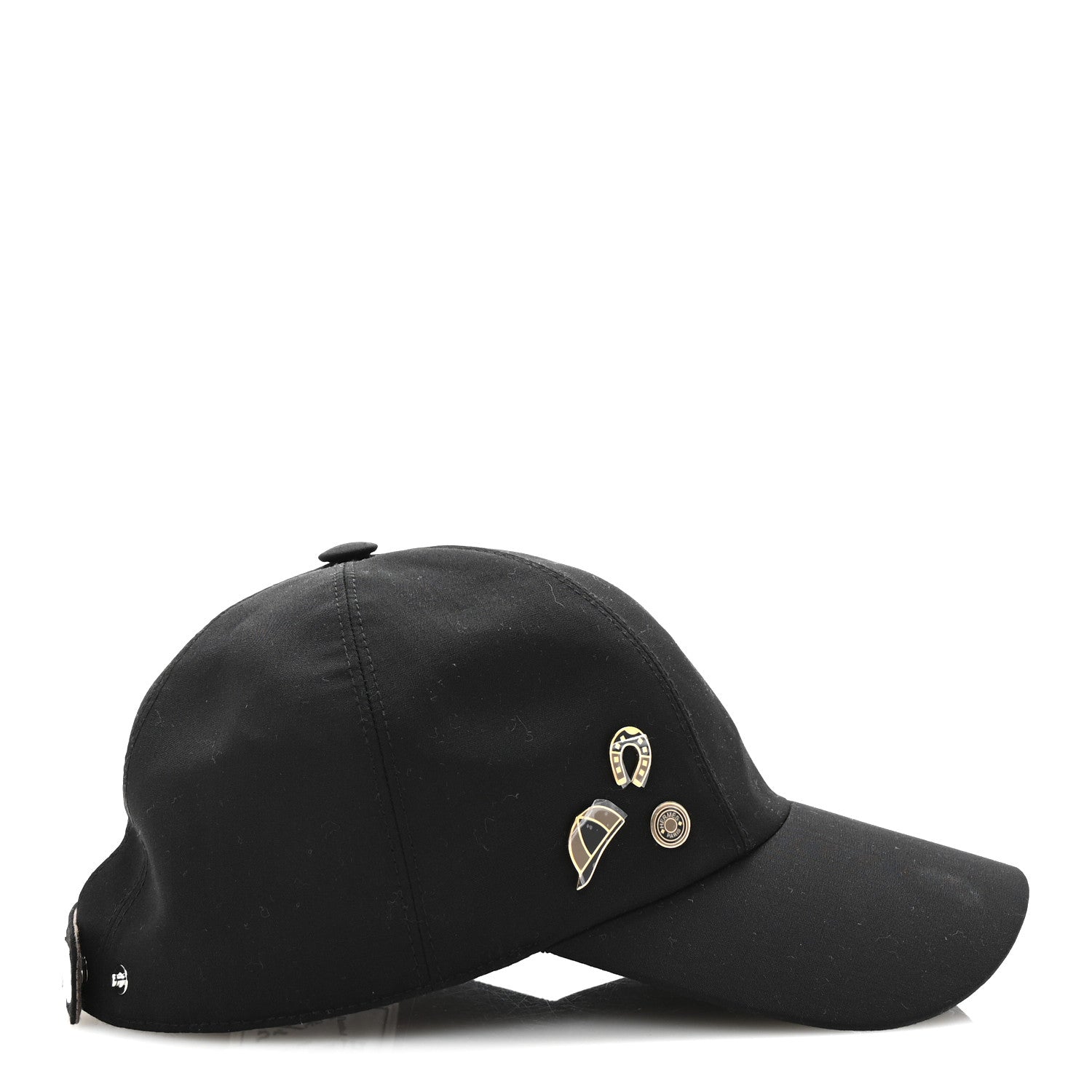 HERMES セレナ　キャップ サイズ58 Hermes Cotton Canvas Serena Jump Cap 58 Black 1769275 – FASHIONPHILE