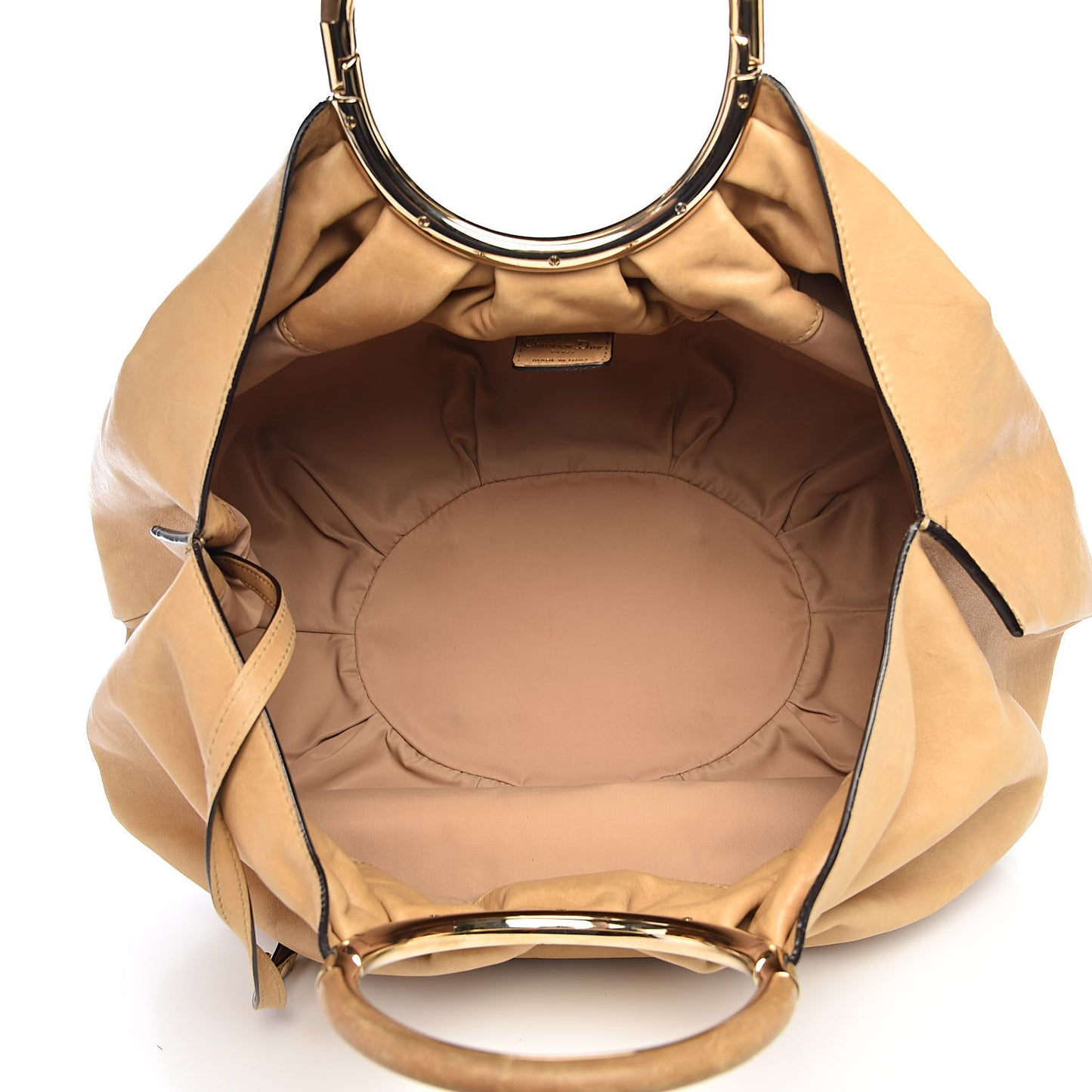 Smooth Calfskin Soft Babe Shopping Tote Beige