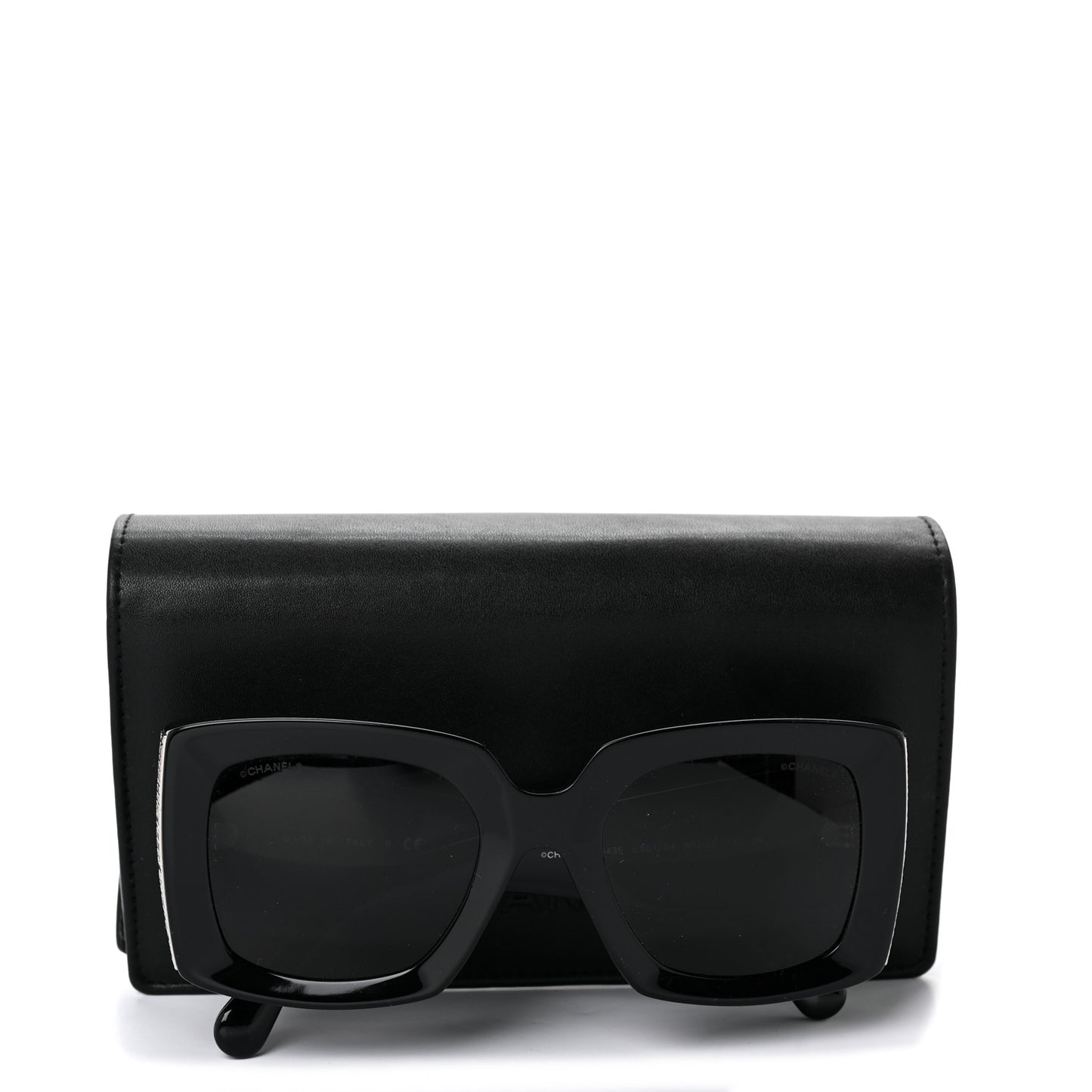 Acetate Rectangle Sunglasses 5435 Black
